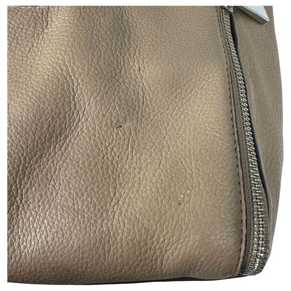 Michael Kors Hobo Brown Taupe Pebbled Leather Shoulder Bag Purse - Picture 8 of 8